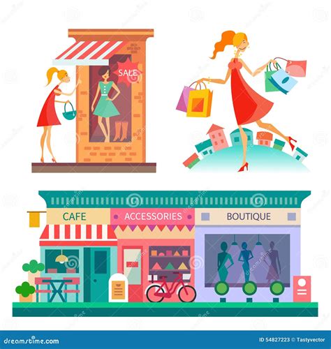 Shopping Center Cartoon 的图像结果