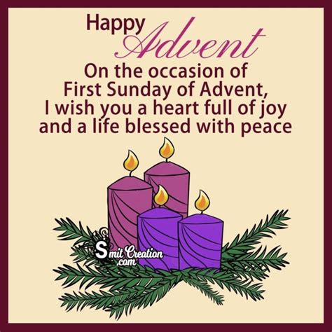 Happy Advent Sunday Wishes, Blessings, Messages Images - SmitCreation.com