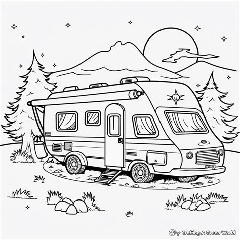 Camper & Rv Coloring Pages - Free & Printable!