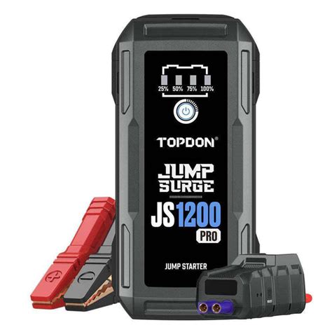 TOPDON JS 1200 Pro portable multi-function super capacity pack battery ...