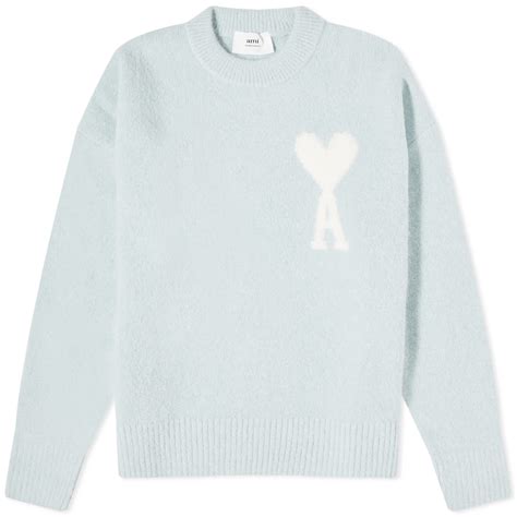 AMI White ADC Knit Sweater Blue | END. (US)