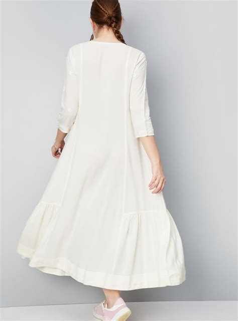 Buy Women Handcrafted Chikankari Maxi Dress Online at just Rs. 1999.0 ...