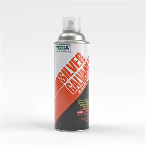 Yecoa Silver Galvanizing Spray | Zinc Rich Anti-Corrosion Coating Aerosol