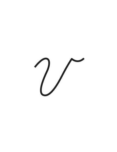 Cursive Capital V