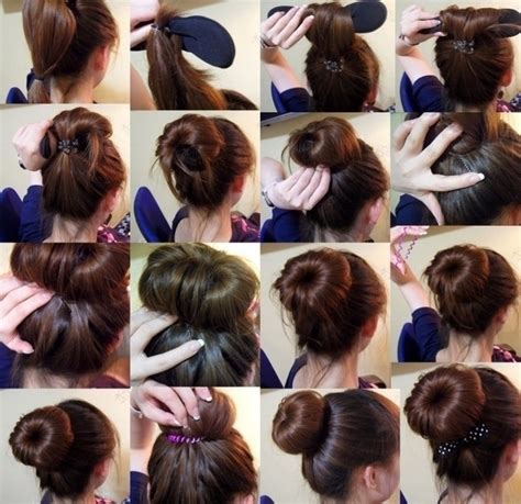 盘头发的40种方法 你会几种？（二）-扎头发网