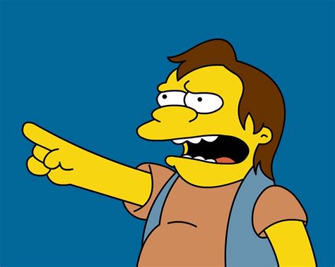 blue, character, hand, finger, communication, cartoon, Nelson Muntz ...