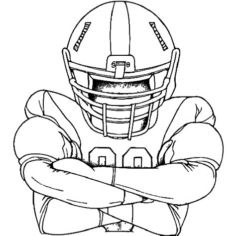 American Football Coloring Page