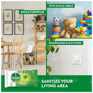 Dettol Original Multi Use Skin And Surface Wipes 10 - Uses, Side ...