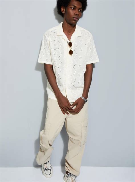 Buy URB_N Men Schiffli Boxy Fit Shirt Online at just Rs. 1199.0 ...