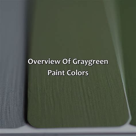 What Is The Best Gray Green Paint Color - colorscombo.com