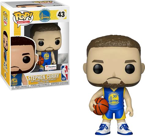 Funko Pop! Basketball NBA Stephen Curry (Blue Jersey) Fanatics ...