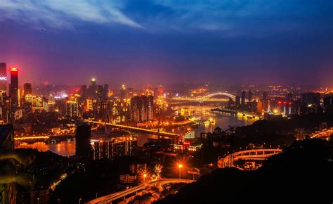 重庆山城夜景迷人高清原图下载,重庆山城夜景迷人,高清图片,壁纸,自然风景-桌面城市