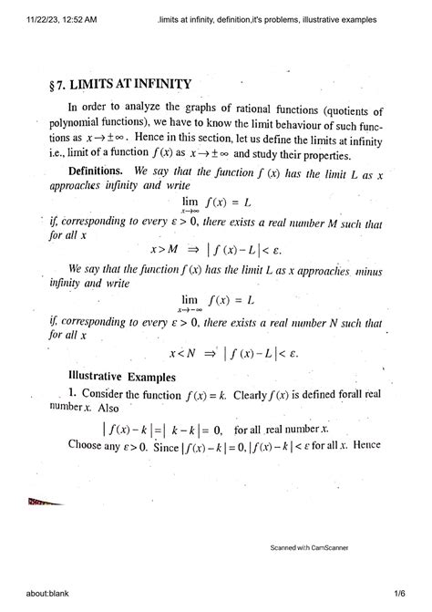 Infinity Limit Examples 的图像结果