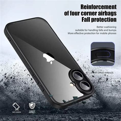 Ultra Crystal Clear Matte Frame Case for iPhone 16 – ktusu