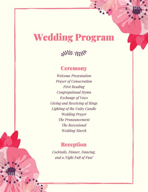 Create Your Own Wedding Program 的图像结果