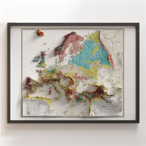 Geological Map of Europe – Visual Wall Maps Studio