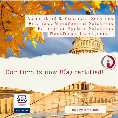Iuvo Systems Achieves 8(a) Certification from the SBA