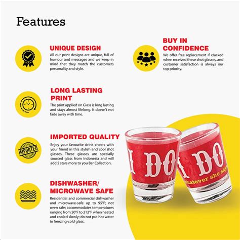 Buy EK DO DHAI Set of 2 Printed Shot Glasses - 60ml from Ek Do Dhai at ...