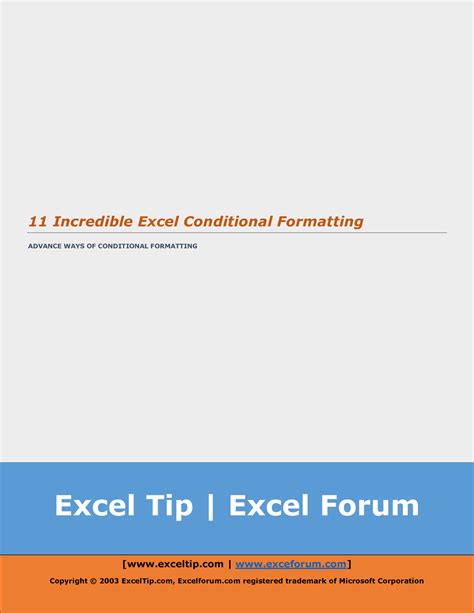 11 Incredible Excel Conditional Formatting Tricks - Excel Tip | Excel ...