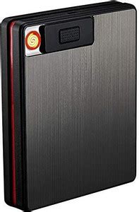 FD1 BBD Cigarette Case with Lighter, USB Lighter Cigarette Box 2 in 1 ...
