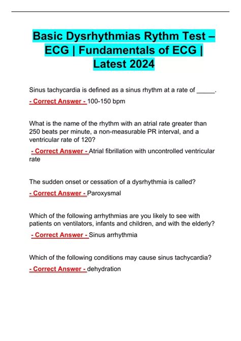 Basic Dysrhythmia Practice Test 的图像结果