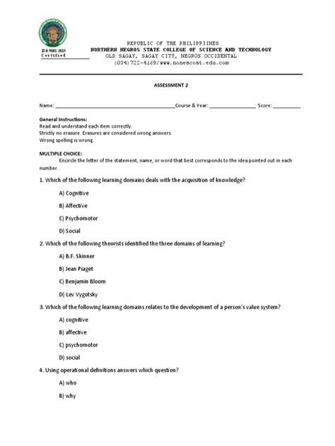 Image result for Assessment Test Questions