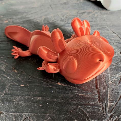 Archivo STL TIERNO AXOLOTL (AJOLOTE) ARTICULADO・Plan de impresión en 3D ...