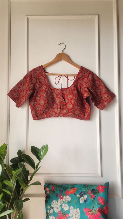 Red || Cotton Blouse – Ethnic Saroj