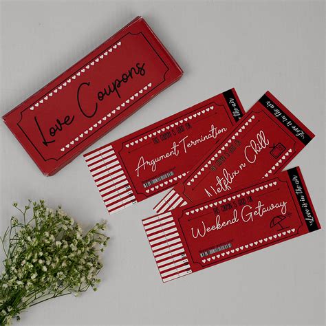 Love Coupons Set – The Art Bar