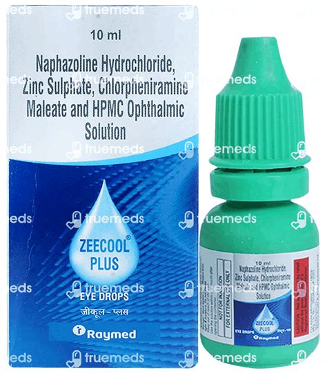 Zeecool Plus Eye Drops 10 Ml - Uses, Side Effects, Dosage, Price | Truemeds