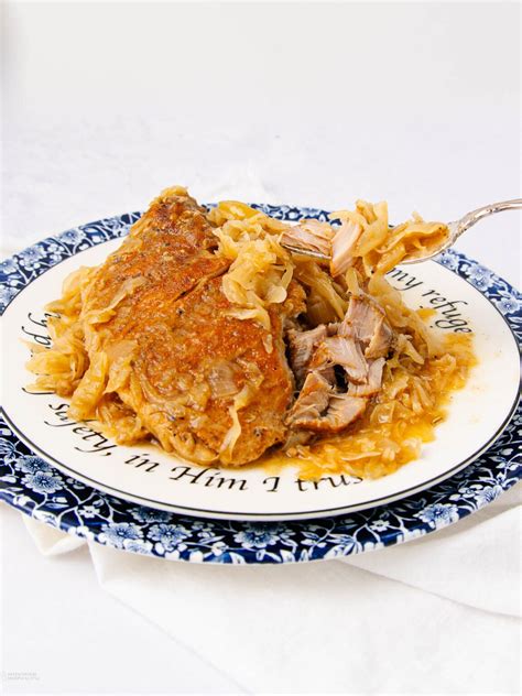 Crock Pot Pork Chops and Sauerkraut With Gravy - Intentional Hospitality