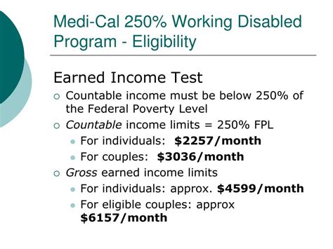 Image result for Working Disabled Program Chart