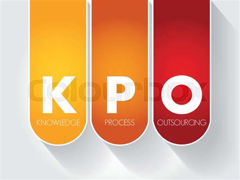 KPO - Knowledge Process Outsourcing acronym | Stock vector | Colourbox