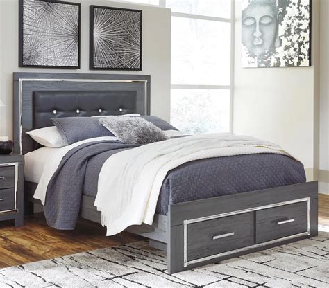 Signature Design by Ashley Lodanna B214B12 Queen Platform Bed with Storage | Royal Furniture ...