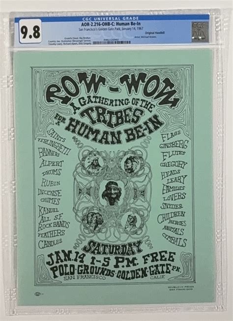Lot Detail - 1967 AOR 2.216 - OHB-C Human Be In Handbill -S.F. Golden ...