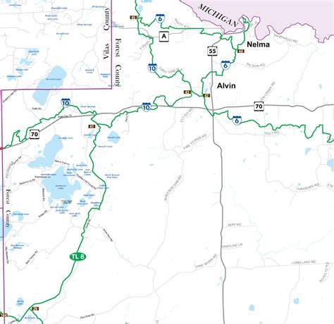 Three Lakes, WI Snowmobile Trail Maps | Northern Lights Snowmobile Club