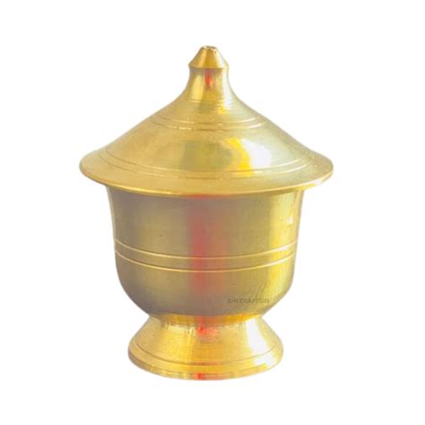 BRASS KUMKUMA CHEPPU | KUMKUM BOX | POOJA SINDOOR CHEPPU | SINDOOR DIB ...