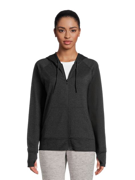 Athletic Works Women’s and Women's Plus Buttery Soft Lightweight Zip-Up ...
