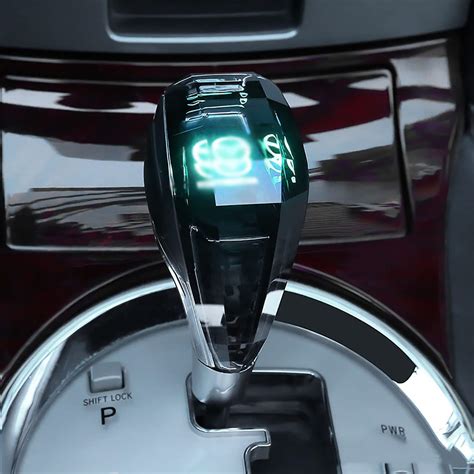 Amazon.com: pltyfse Car Gear Shifter knobs Universal R Shape Crystal ...