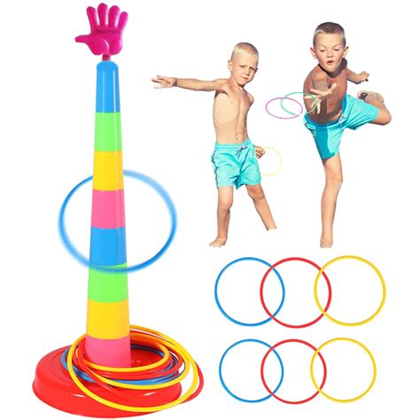 Buy Pelo Ring Toss Quoits Throw Game Ring Throwing Game for Single and ...