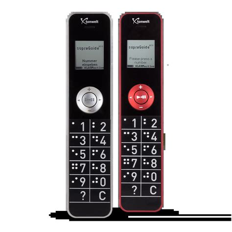 Close-up of two tonwelt supraGuide ECO devices. Both models feature a ...