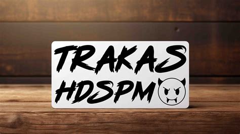 UV DTF Black Trakas HDSPM Decoration Decal 3D Effect Car Sticker - Etsy