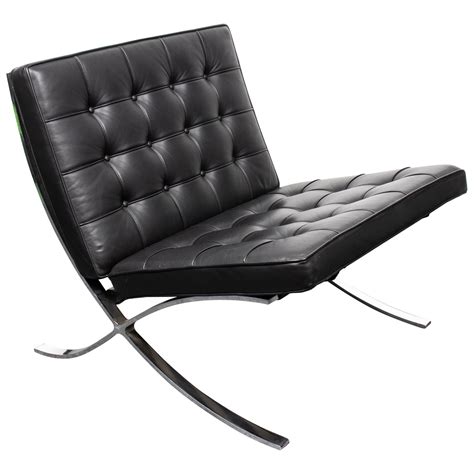 1969 Mid-Century Modern Cognac Leather Barcelona Chair by Mies Van Der ...