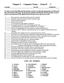Types of Computer Matching Worksheet 的图像结果