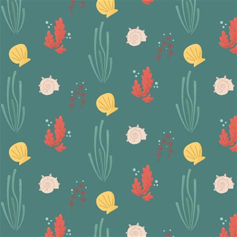 vector cute pattern underwater world 25368132 Vector Art at Vecteezy