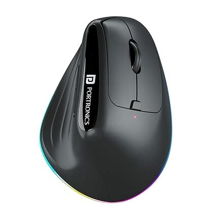 Amazon.in: Buy Portronics Toad Ergo 3 Ergonomic Wireless Mouse with RGB ...