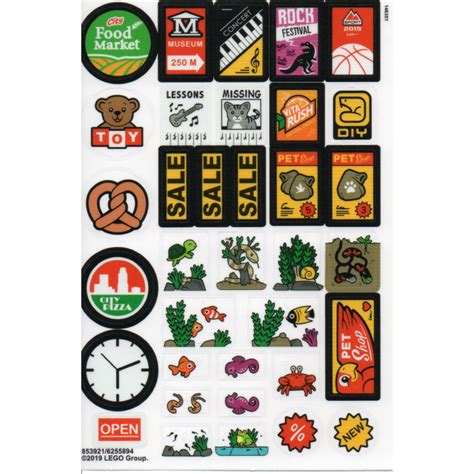 Image result for LEGO Sticker Sheets