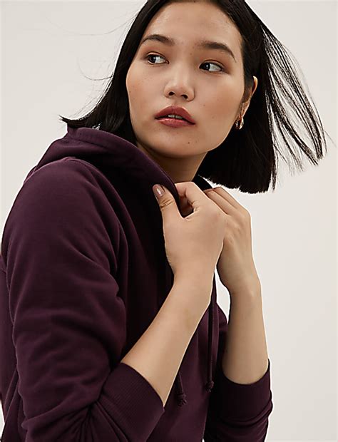 Buy The Cotton Rich Hoodie at Marks & Spencer