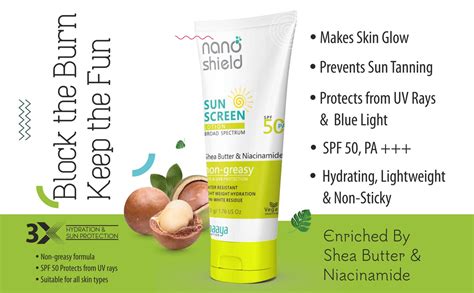 Nano Shield Niacinamide SPF 50 PA+++ Sunscreen Lotion – Olefia Limited