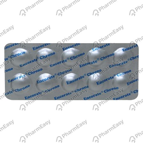 Encorate Chrono 300mg Strip Of 10 Tablets: Uses, Side Effects, Price ...